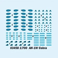 03458 | Trumpeter 1/700 AH-1W Cobra Helicopter (12Pcs) For Aircraft Carrier Scaled Plastic Model Kit -Trumpeter Sales Shop TRU 03458 53 1200x800 1