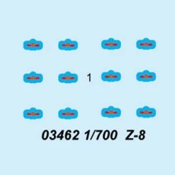 03462 | Trumpeter 1/700 Z-8 Helicopter (6Pcs) For Aircraft Carrier Scaled Plastic Model Kit -Trumpeter Sales Shop TRU 03462 53 1200x800 1