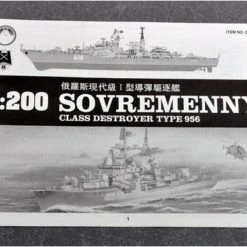 03612 | Trumpeter 1/200 Russian Sovremenny Type 956 Destroyer Plastic Model Kit -Trumpeter Sales Shop TRU 03612 62 1200x800 1