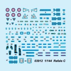 03912 | Trumpeter 1/144 Rafale C Fighter Jet Scaled Plastic Model Kit -Trumpeter Sales Shop TRU 03912 53 1200x800 1