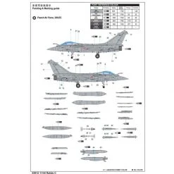 03912 | Trumpeter 1/144 Rafale C Fighter Jet Scaled Plastic Model Kit -Trumpeter Sales Shop TRU 03912 54 1200x800 1
