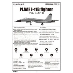 03915 | Trumpeter 1/144 PLAAF J-11B Fighter Jet Scaled Plastic Model Kit -Trumpeter Sales Shop TRU 03915 52 1200x800 1