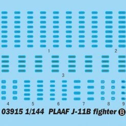 03915 | Trumpeter 1/144 PLAAF J-11B Fighter Jet Scaled Plastic Model Kit -Trumpeter Sales Shop TRU 03915 59 1200x800 1