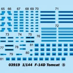 03919 | Trumpeter 1/144 F-14D Tomcat Fighter Jet Scaled Plastic Model Kit -Trumpeter Sales Shop TRU 03919 58 1200x800 1
