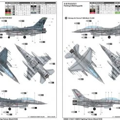 03920 | Trumpeter 1/144 F-16B/D Falcon Block 15/30 Fighter Jet Scaled Plastic Model Kit -Trumpeter Sales Shop TRU 03920 55 1200x800 1