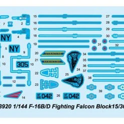 03920 | Trumpeter 1/144 F-16B/D Falcon Block 15/30 Fighter Jet Scaled Plastic Model Kit -Trumpeter Sales Shop TRU 03920 57 1200x800 1