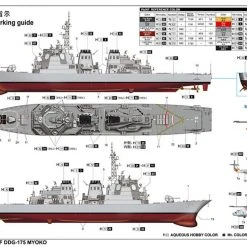 04534 | Trumpeter 1/350 JMSDF DDG-175 Myoko Plastic Model Kit -Trumpeter Sales Shop TRU 04534 04 1200x800 1