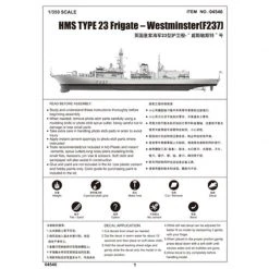 04546 | Trumpeter 1/350 HMS Type 23 Westminster (F237) Frigate Plastic Model Kit -Trumpeter Sales Shop TRU 04546 55 1200x800 1
