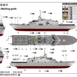 04549 | Trumpeter 1/350 USS Freedom LCS-1 Plastic Model Kit -Trumpeter Sales Shop TRU 04549 09 1200x800 1