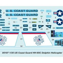 05107 | Trumpeter 1/35 US Coast Guard HH-65C Dolphin Helicopter Scaled Plastic Model Kit -Trumpeter Sales Shop TRU 05107 62 1200x800 1