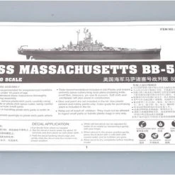 05306 | Trumpeter 1/350 USS Massachusetts BB-59 Battleship Plastic Model Kit -Trumpeter Sales Shop TRU 05306 56 1200x800 1