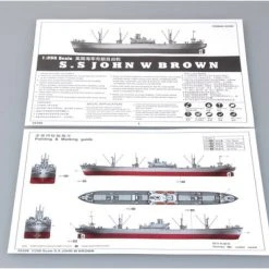 05308 | Trumpeter 1/350 S.S John W Brown Merchant Ship Plastic Model Kit -Trumpeter Sales Shop TRU 05308 52 1200x800 1