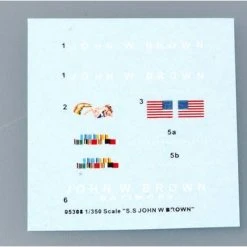 05308 | Trumpeter 1/350 S.S John W Brown Merchant Ship Plastic Model Kit -Trumpeter Sales Shop TRU 05308 57 1200x800 1