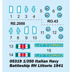 05319 | Trumpeter 1/350 Italian RN Littorio 1941 Battleship Scaled Plastic Model Kit -Trumpeter Sales Shop TRU 05319 03 1200x800 1