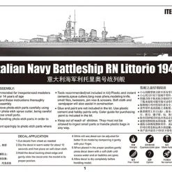 05319 | Trumpeter 1/350 Italian RN Littorio 1941 Battleship Scaled Plastic Model Kit -Trumpeter Sales Shop TRU 05319 05 1200x800 1