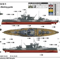 05325 | Trumpeter 1/350 HMS Warspite 1942 Battleship Plastic Model Kit -Trumpeter Sales Shop TRU 05325 03 1200x800 1