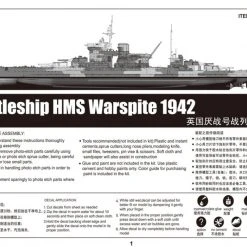 05325 | Trumpeter 1/350 HMS Warspite 1942 Battleship Plastic Model Kit -Trumpeter Sales Shop TRU 05325 04 1200x800 1