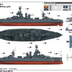 05340 | Trumpeter 1/350 USS Texas BB-35 Battleship Plastic Model Kit -Trumpeter Sales Shop TRU 05340 52 1200x800 1