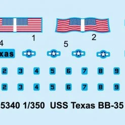05340 | Trumpeter 1/350 USS Texas BB-35 Battleship Plastic Model Kit -Trumpeter Sales Shop TRU 05340 58 1200x800 1