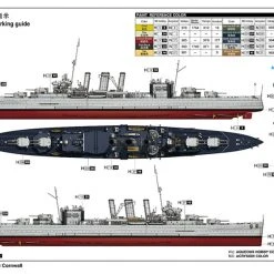 05353 | Trumpeter 1/350 HMS Cornwall Heavy Cruiser Plastic Model Kit -Trumpeter Sales Shop TRU 05353 04 1200x800 1