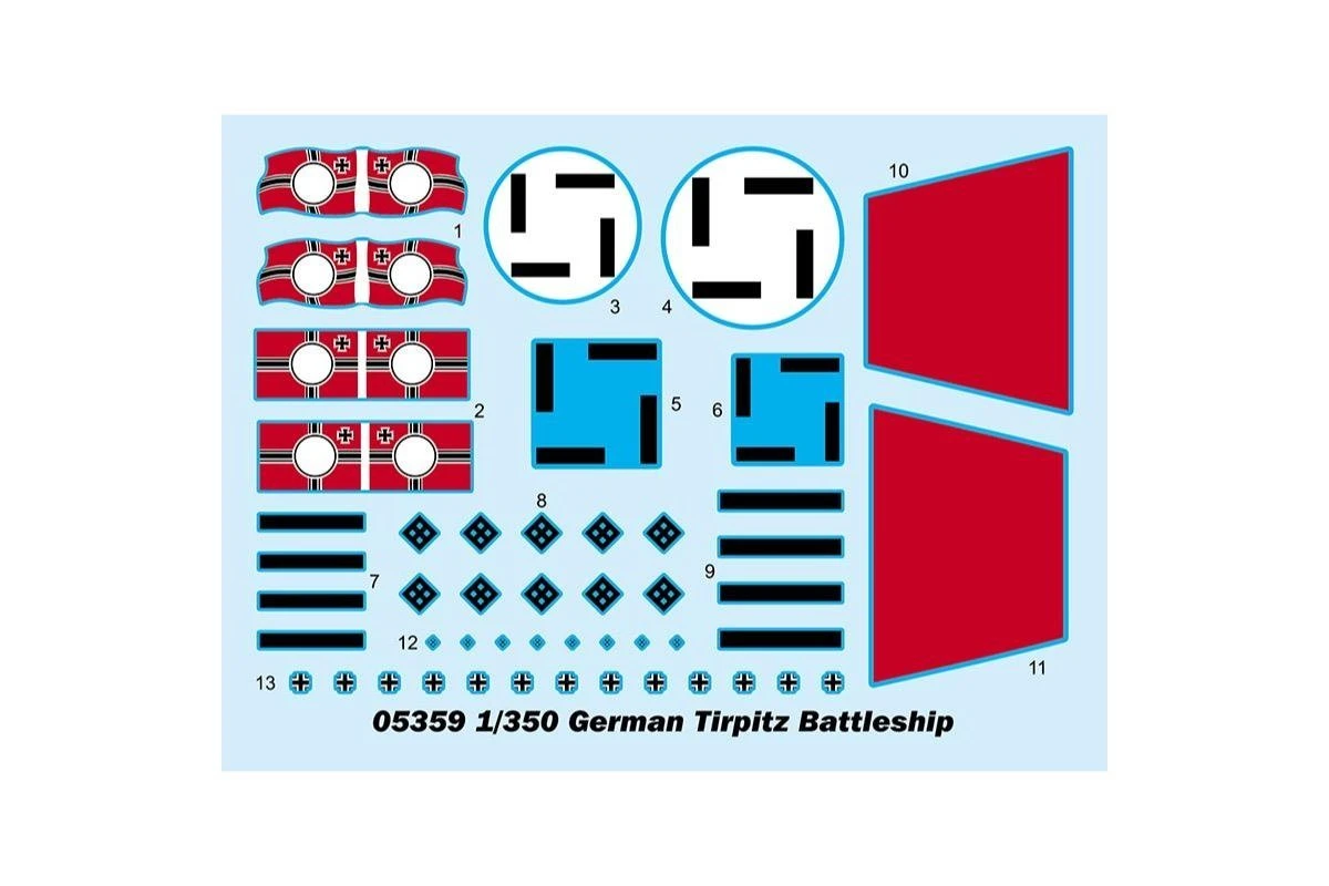 05359 | Trumpeter 1/350 German Tirpitz Battleship Scaled Plastic Model Kit 6 05359 | Trumpeter 1/350 German Tirpitz Battleship Scaled Plastic Model Kit - Image 4