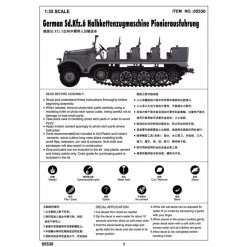 05530 | Trumpeter 1/35 German Sd.Kfz.6 Ausfuhrung Pioneer Half-track Scaled Plastic Model Kit -Trumpeter Sales Shop TRU 05530 60 1200x800 1