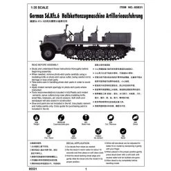 05531 | Trumpeter 1/35 German Sd.Kfz.6 Ausfuhrung Artillery Half-track Scaled Plastic Model Kit -Trumpeter Sales Shop TRU 05531 56 1200x800 1