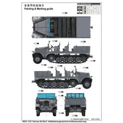05531 | Trumpeter 1/35 German Sd.Kfz.6 Ausfuhrung Artillery Half-track Scaled Plastic Model Kit -Trumpeter Sales Shop TRU 05531 61 1200x800 1