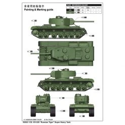 05553 | Trumpeter 1/35 Russian Tiger KV-220 Super Heavy Tank Vehicle Scaled Plastic Model Kit -Trumpeter Sales Shop TRU 05553 68 1200x800 1