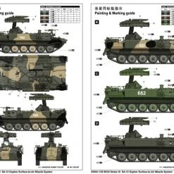 05554 | Trumpeter 1/35 9K35 Strela-10 SA-13 Gopher Surface To Air Missile System Scaled Plastic Model Kit -Trumpeter Sales Shop TRU 05554 53 1200x800 1