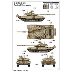 05561 | Trumpeter 1/35 Indian T-90S Main Battle Tank Scaled Plastic Model Kit -Trumpeter Sales Shop TRU 05561 56 1200x800 1
