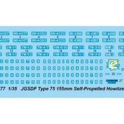 05577 | Trumpeter 1/35 JGSDF Type 75 155mm Self-Propelled Gun Scaled Plastic Model Kit -Trumpeter Sales Shop TRU 05577 61 1200x800 1