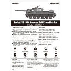 05591 | Trumpeter 1/35 Soviet JSU-152K Self-Propelled Gun Scaled Plastic Model Kit -Trumpeter Sales Shop TRU 05591 67 1200x800 1