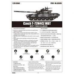 05595 | Trumpeter 1/35 Czech T-72M4CZ Main Battle Tank Scaled Plastic Model Kit -Trumpeter Sales Shop TRU 05595 63 1200x800 1