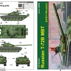 05598 | Trumpeter 1/35 Russian T-72b Main Battle Tank Scaled Plastic Model Kit -Trumpeter Sales Shop TRU 05598 54 1200x800 1