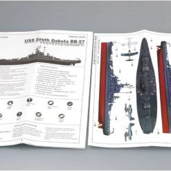 05760 | Trumpeter 1/700 USS South Dakota BB-57 Battleship Plastic Model Kit -Trumpeter Sales Shop TRU 05760 53 1200x800 1