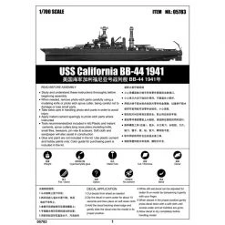 05783 | Trumpeter 1/700 USS California BB-44 1941 Battleship Plastic Model Kit -Trumpeter Sales Shop TRU 05783 54 1200x800 1