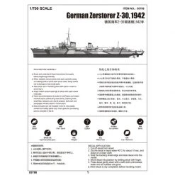 05788 | Trumpeter 1/700 German Zerstorer Z-30 1942 Destroyer Plastic Model Kit -Trumpeter Sales Shop TRU 05788 57 1200x800 1