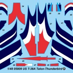 05809 | Trumpeter 1/48 US T-38A Talon Thunderbird Trainer Jet Scaled Plastic Model Kit -Trumpeter Sales Shop TRU 05809 54 1200x800 1