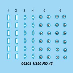 06208 | Trumpeter 1/350 IMAM Ro.43 Aircraft Sets (6Pcs) For Aircraft Carrier Scaled Plastic Model Kit -Trumpeter Sales Shop TRU 06208 52 1200x800 1