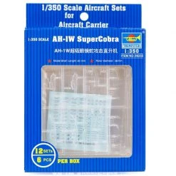 06255 | Trumpeter 1/350 AH-1W SuperCobra Helicopter (12Pcs) For Aircraft Carrier Scaled Plastic Model Kit