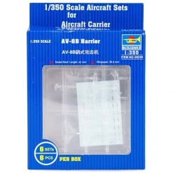 06259 | Trumpeter 1/350 AV-8B Harrier Aircraft Sets (6Pcs) For Aircraft Carrier Scaled Plastic Model Kit