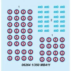 06264 | Trumpeter 1/350 MB411 Aircraft Sets (12Pcs) For Aircraft Carrier Scaled Plastic Model Kit -Trumpeter Sales Shop TRU 06264 52 1200x800 1