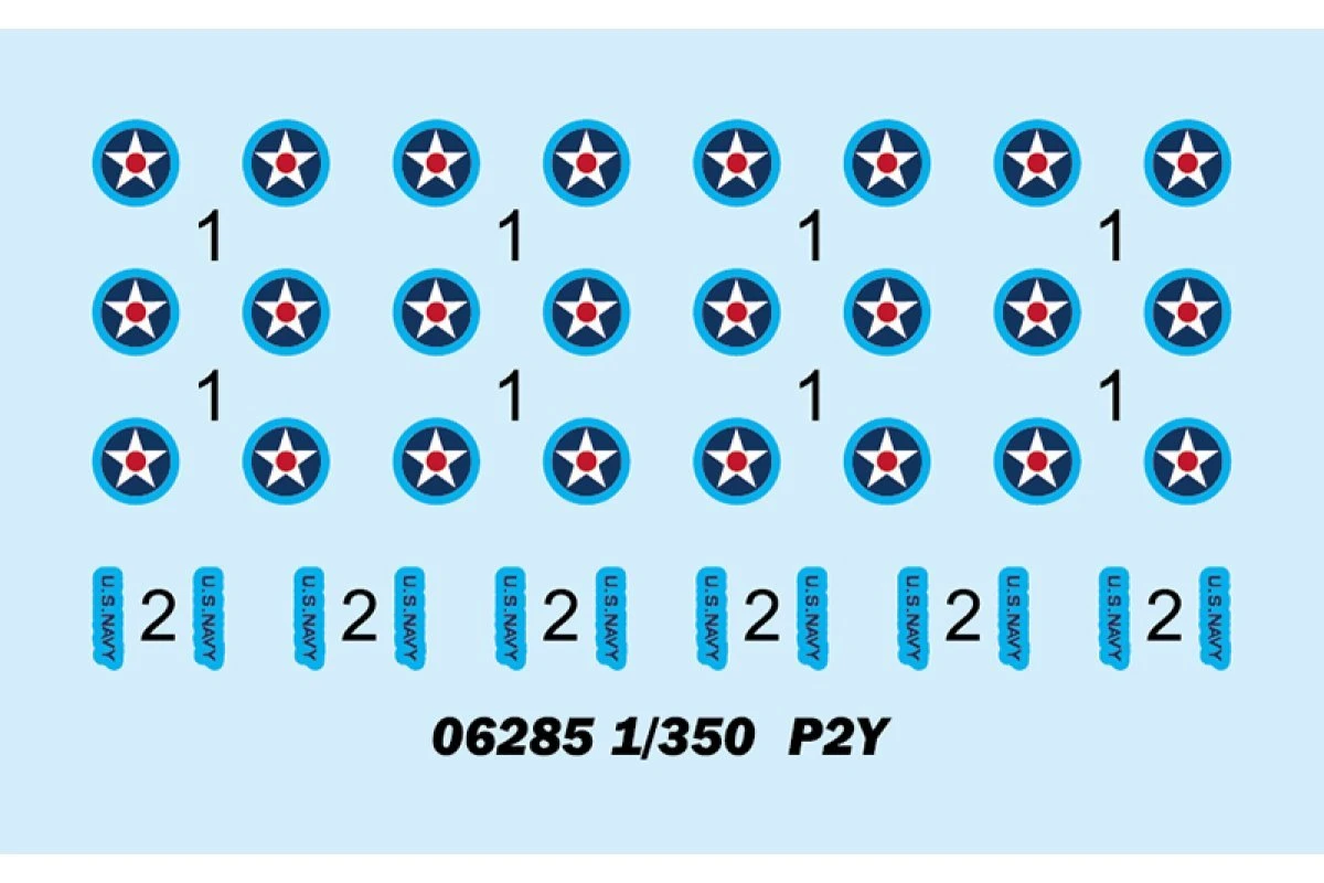 06285 | Trumpeter 1/350 P2Y "Seaplane" Maritime Patrol Aircraft Set (6Pcs) Scaled Plastic Model Kit 5 06285 | Trumpeter 1/350 P2Y "Seaplane" Maritime Patrol Aircraft Set (6Pcs) Scaled Plastic Model Kit - Image 3