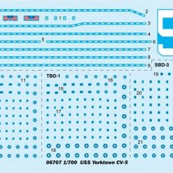 06707 | Trumpeter 1/700 USS Yorktown CV-5 Aircraft Carrier Plastic Model Kit -Trumpeter Sales Shop TRU 06707 54 1200x800 1