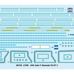 06716 | Trumpeter 1/700 USS John F. Kennedy CV-67 Aircraft Carrier Plastic Model Kit -Trumpeter Sales Shop TRU 06716 06 1200x800 1