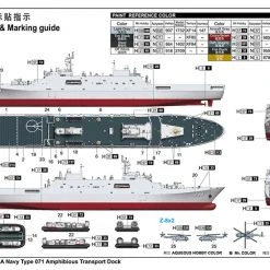 06726 | Trumpeter 1/700 PLA Navy Type 071 Amphibious Transport Dock Plastic Model Kit -Trumpeter Sales Shop TRU 06726 08 1200x800 1