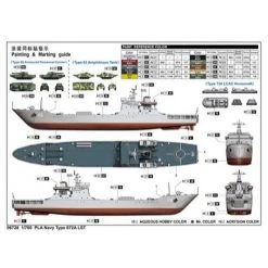 06728 | Trumpeter 1/700 Chinese Navy 72A Tank Landing Ship Scaled Plastic Model Kit -Trumpeter Sales Shop TRU 06728 03 1200x800 1