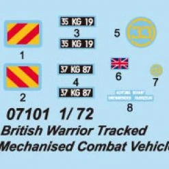 07101 | Trumpeter 1/72 British Warrior Tank Scaled Plastic Model Kit -Trumpeter Sales Shop TRU 07101 53 1200x800 1