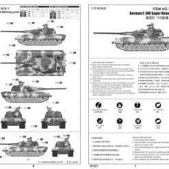 07121 | Trumpeter 1/72 German E-100 Super Heavy Tank Scaled Plastic Model Kit -Trumpeter Sales Shop TRU 07121 54 1200x800 1